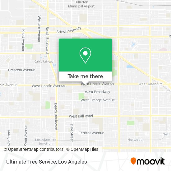 Ultimate Tree Service map