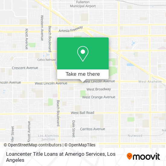 Mapa de Loancenter Title Loans at Amerigo Services