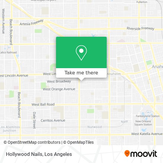 Mapa de Hollywood Nails