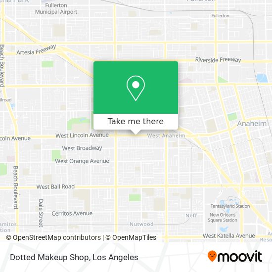 Dotted Makeup Shop map