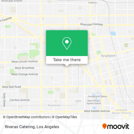 Riveras Catering map