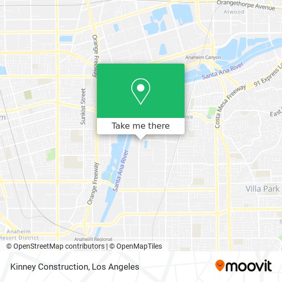 Kinney Construction map