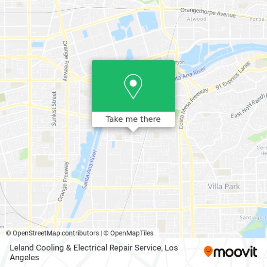Mapa de Leland Cooling & Electrical Repair Service