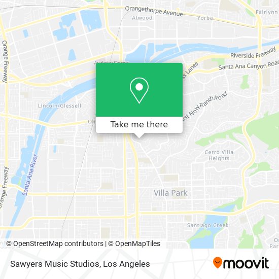 Mapa de Sawyers Music Studios