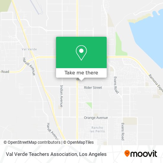 Val Verde Teachers Association map