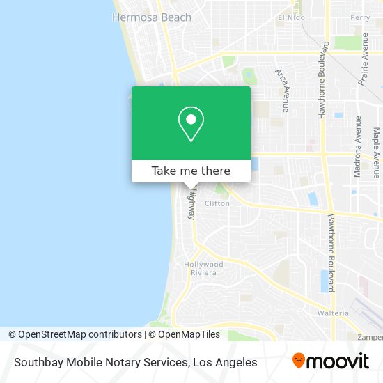 Southbay Mobile Notary Services map