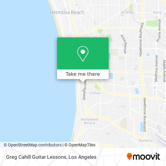 Mapa de Greg Cahill Guitar Lessons