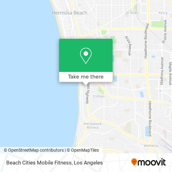 Mapa de Beach Cities Mobile Fitness