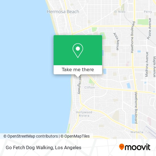 Go Fetch Dog Walking map