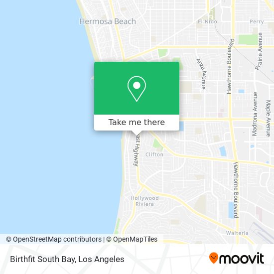 Mapa de Birthfit South Bay