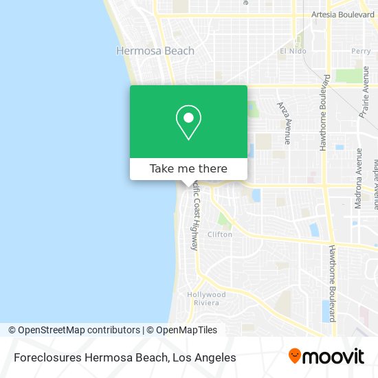 Foreclosures Hermosa Beach map