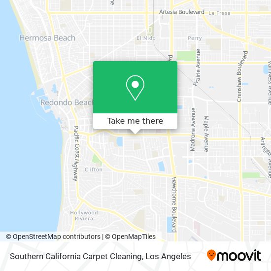 Southern California Carpet Cleaning map