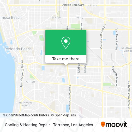 Cooling & Heating Repair - Torrance map