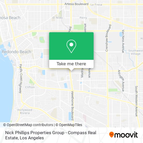 Nick Phillips Properties Group - Compass Real Estate map