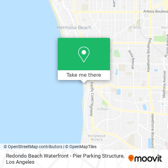 Redondo Beach Waterfront - Pier Parking Structure map