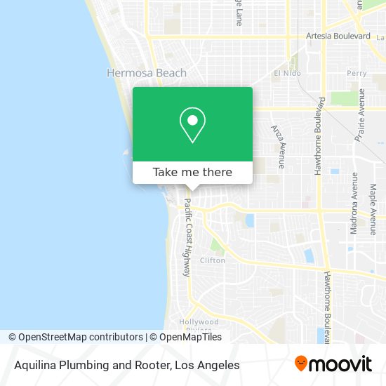 Aquilina Plumbing and Rooter map