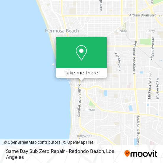 Same Day Sub Zero Repair - Redondo Beach map