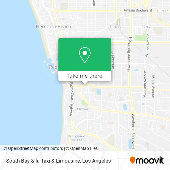 South Bay & la Taxi & Limousine map