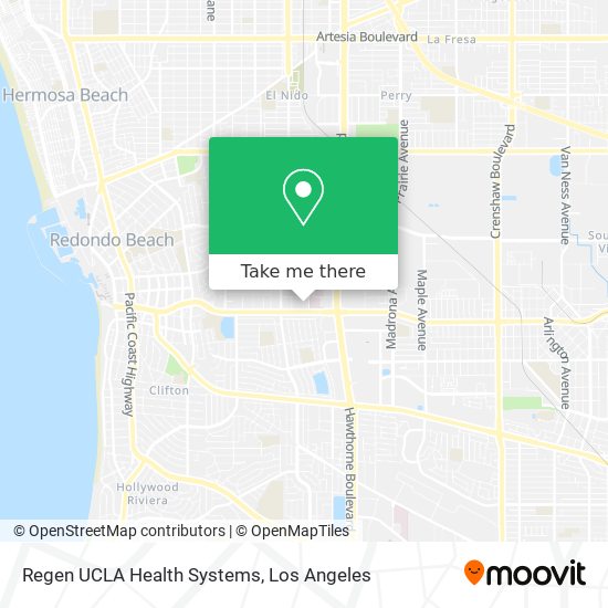 Regen UCLA Health Systems map