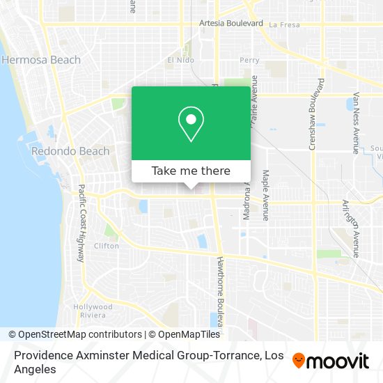 Mapa de Providence Axminster Medical Group-Torrance