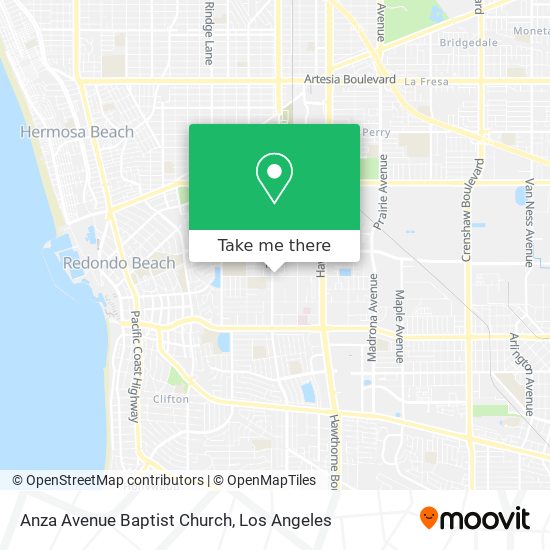 Anza Avenue Baptist Church map