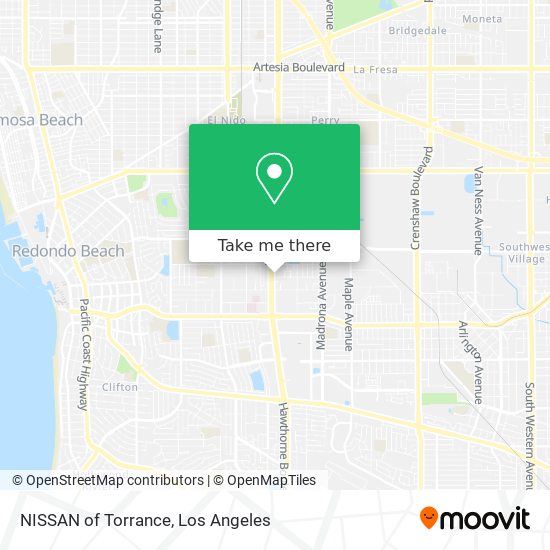 NISSAN of Torrance map