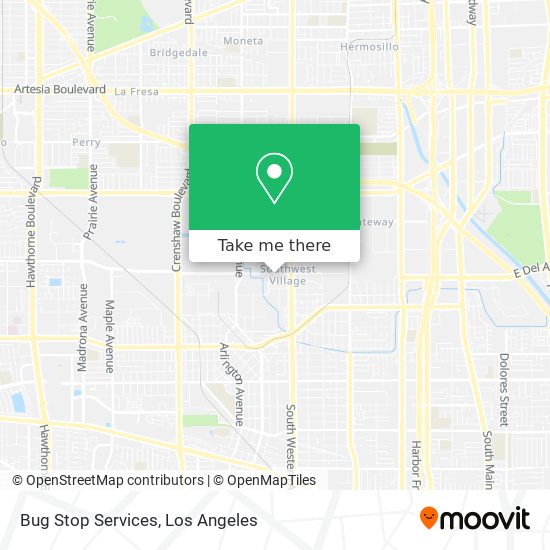 Bug Stop Services map