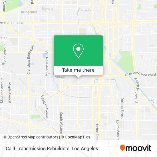 Calif Transmission Rebuilders map