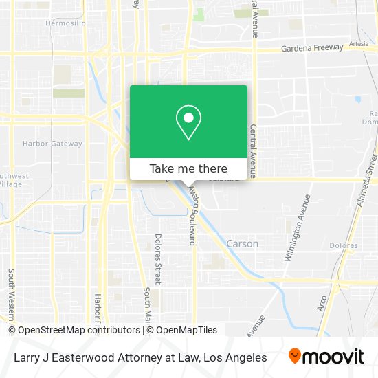 Larry J Easterwood Attorney at Law map