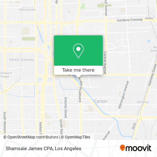 Shamsaie James CPA map