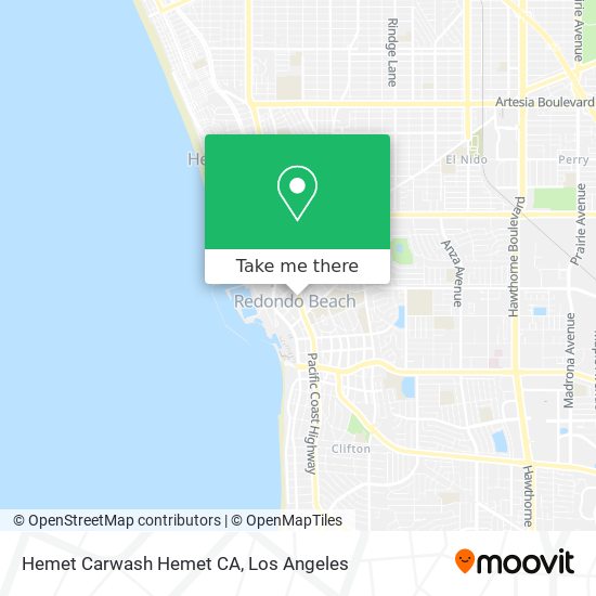 Hemet Carwash Hemet CA map