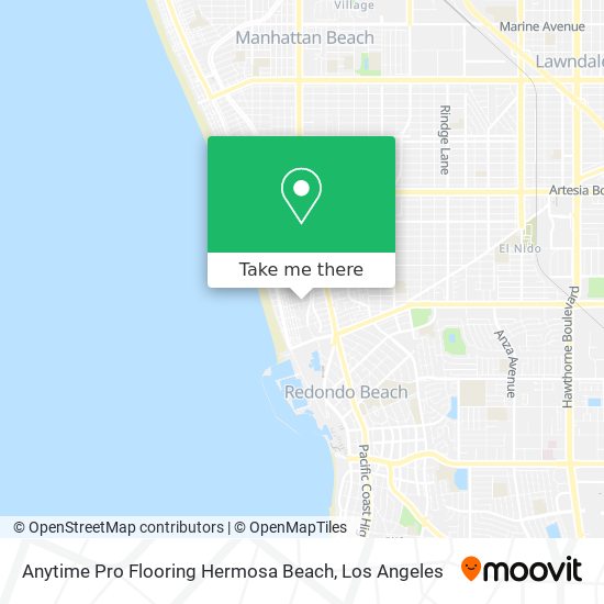 Anytime Pro Flooring Hermosa Beach map