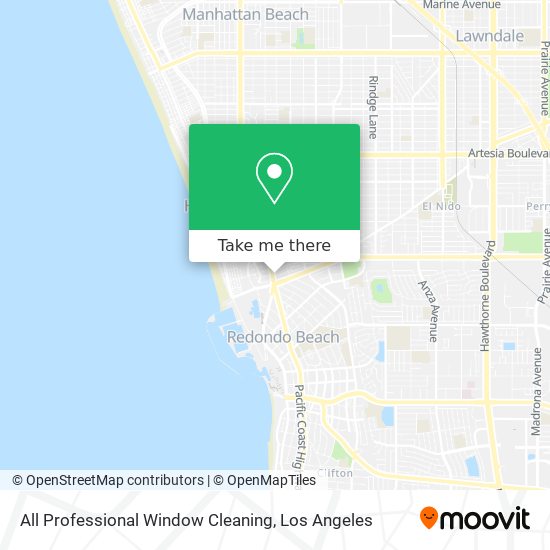 All Professional Window Cleaning map