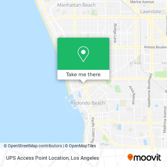 UPS Access Point Location map