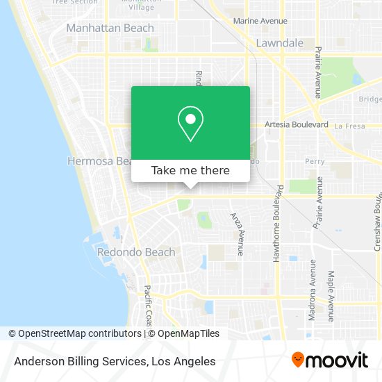 Anderson Billing Services map