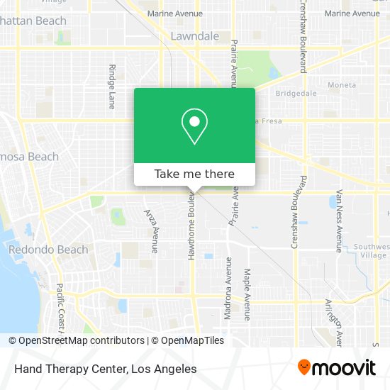 Mapa de Hand Therapy Center