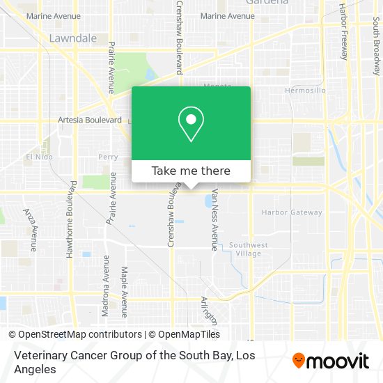 Veterinary Cancer Group of the South Bay map