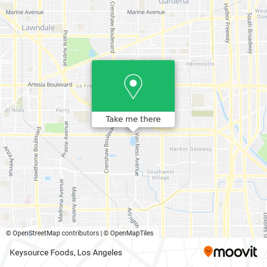 Keysource Foods map