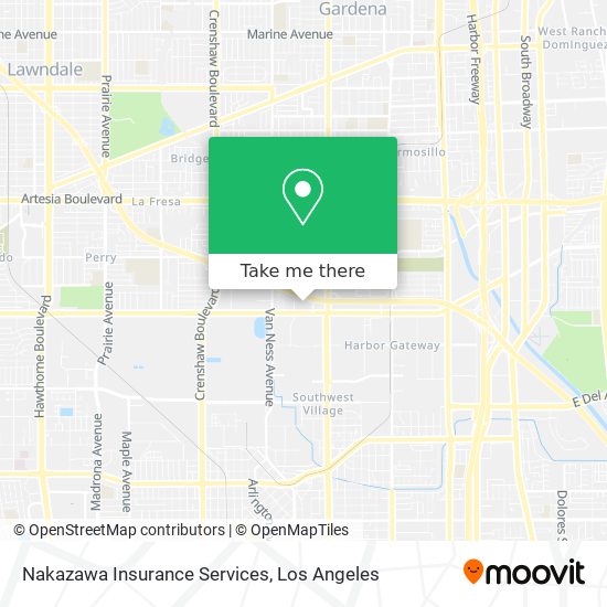 Mapa de Nakazawa Insurance Services