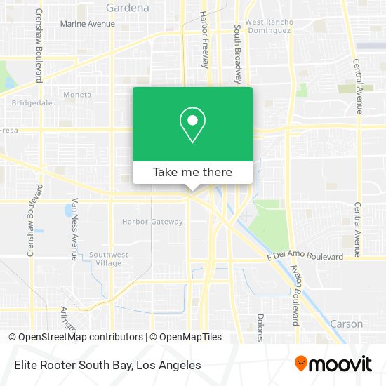Elite Rooter South Bay map