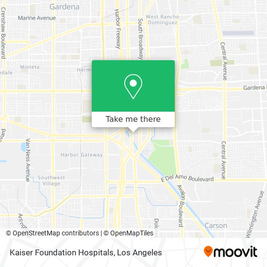 Mapa de Kaiser Foundation Hospitals