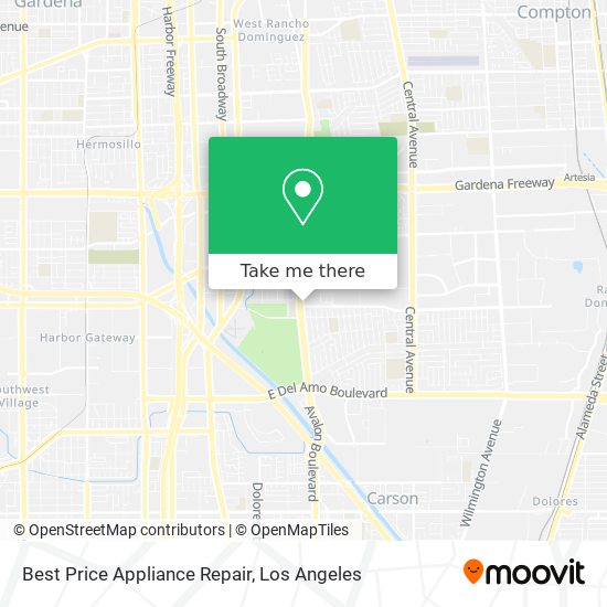 Mapa de Best Price Appliance Repair