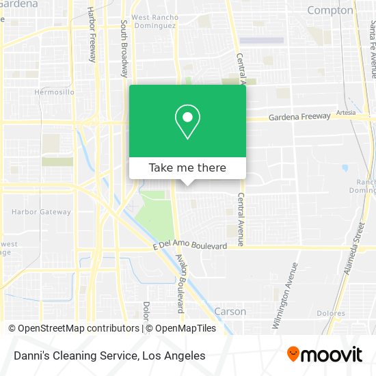 Mapa de Danni's Cleaning Service