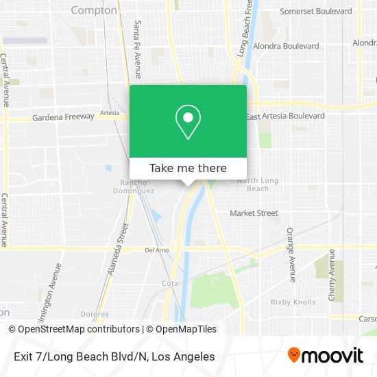 Mapa de Exit 7/Long Beach Blvd/N