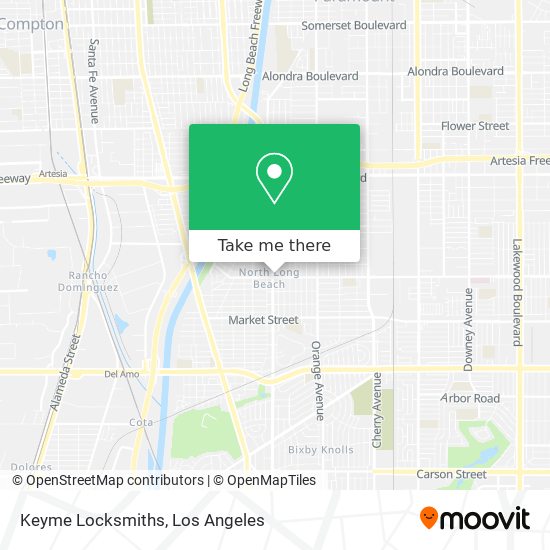 Keyme Locksmiths map