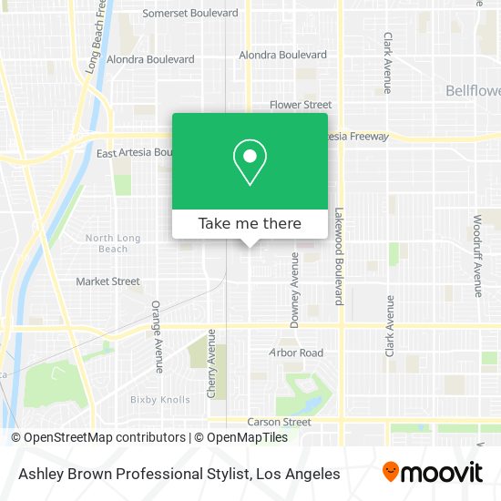 Ashley Brown Professional Stylist map