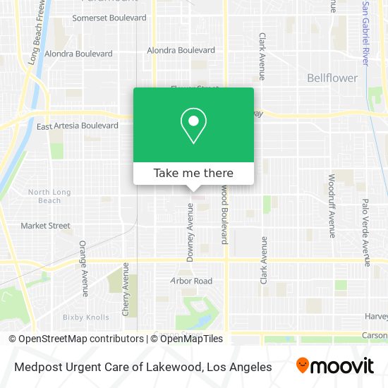 Medpost Urgent Care of Lakewood map