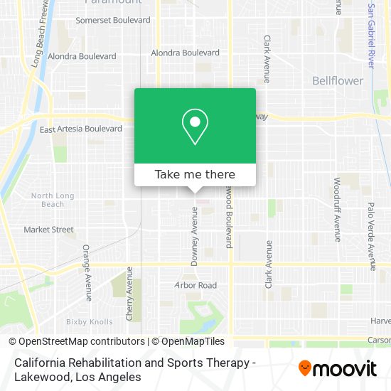 California Rehabilitation and Sports Therapy - Lakewood map