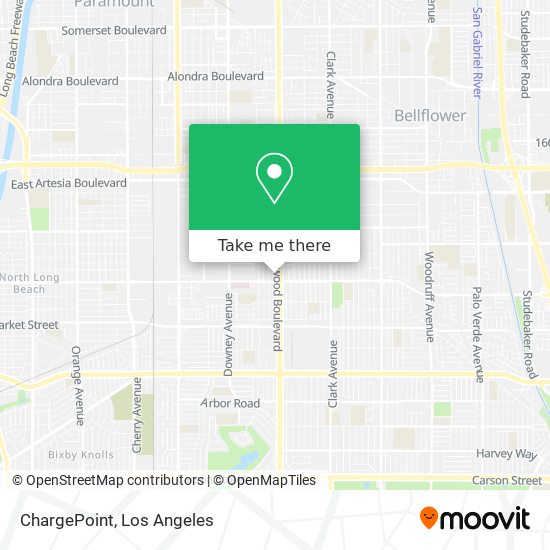 Mapa de ChargePoint