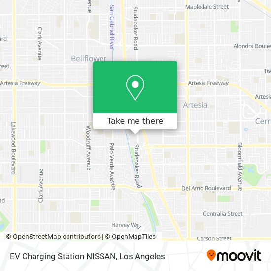 Mapa de EV Charging Station NISSAN